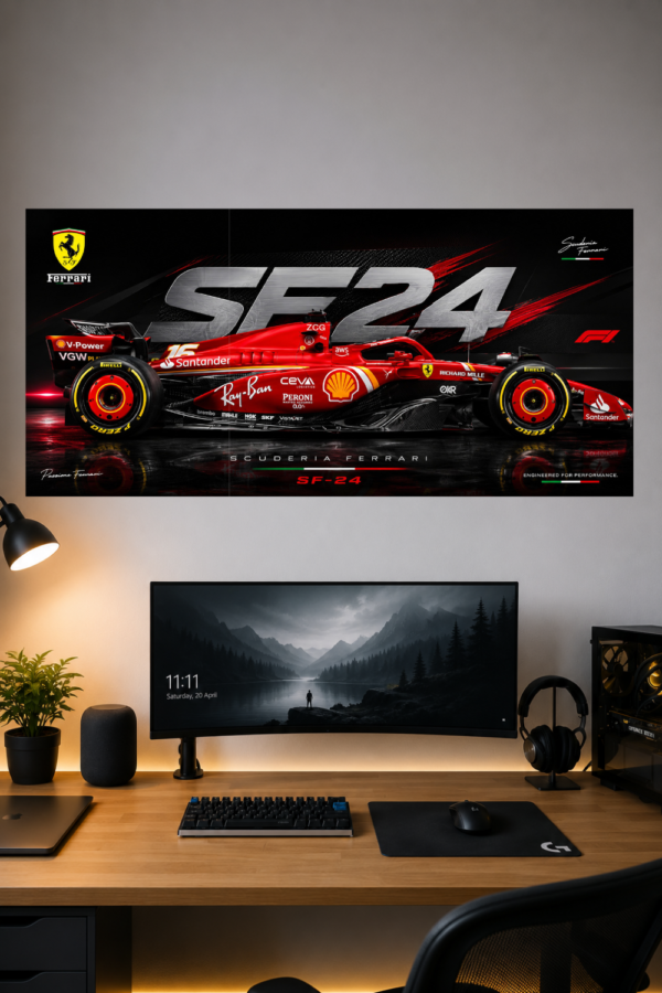 THE FERRARI FS24 SPLIT POSTER