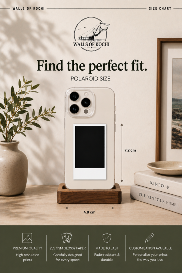 1 POLAROID SIZE CHART 505 POLAROID