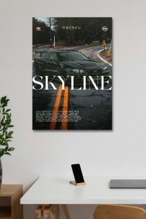 10 NISSAN SKYLINE GT-R R34 JDM WALL POSTER