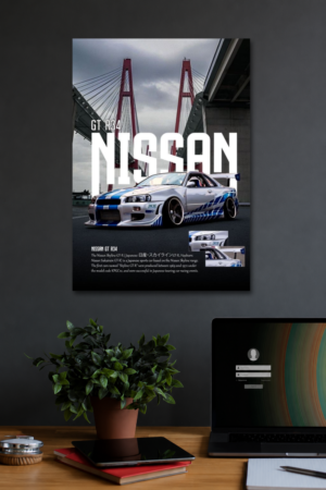 NISSAN GT R34 WALL POSTER