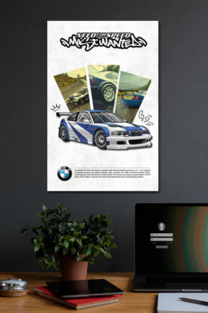 15 BMW M3 GTR WALL POSTER