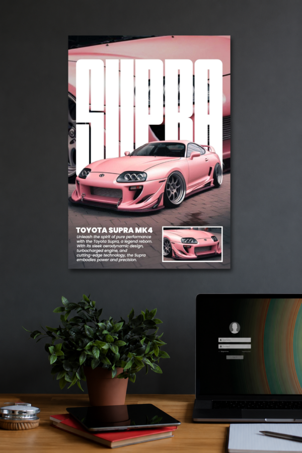 TOYOTA SUPRE MK4 WALL POSTER