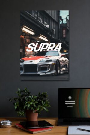 2 TOYOTA SUPRA MK4 WALL POSTER