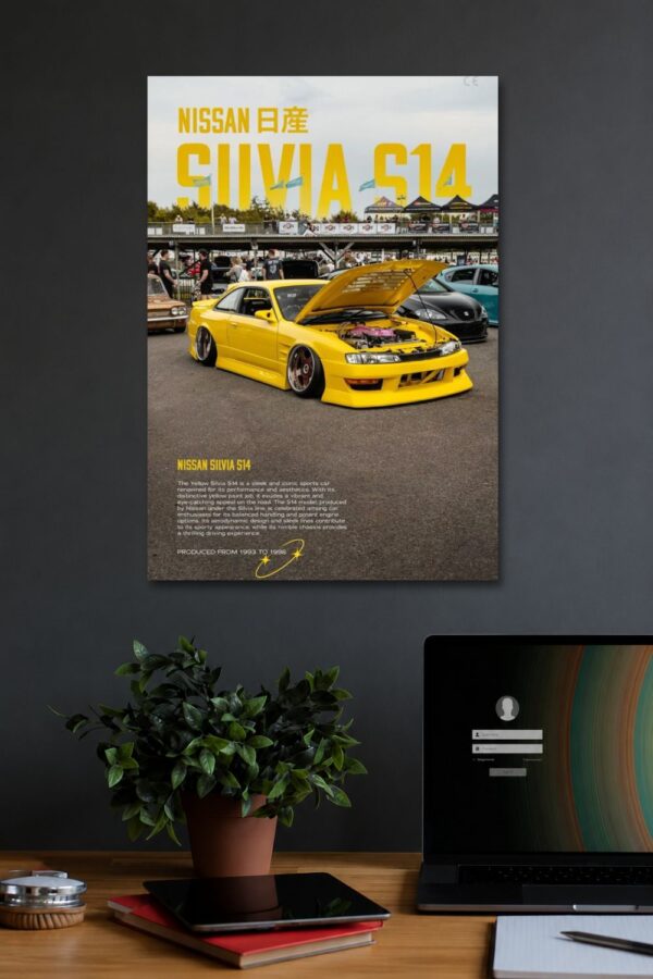 NISSAN SILVIA S14 WALL POSTER