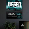 4 NISSAN SKYLINE GT-R R34 WALL POSTER