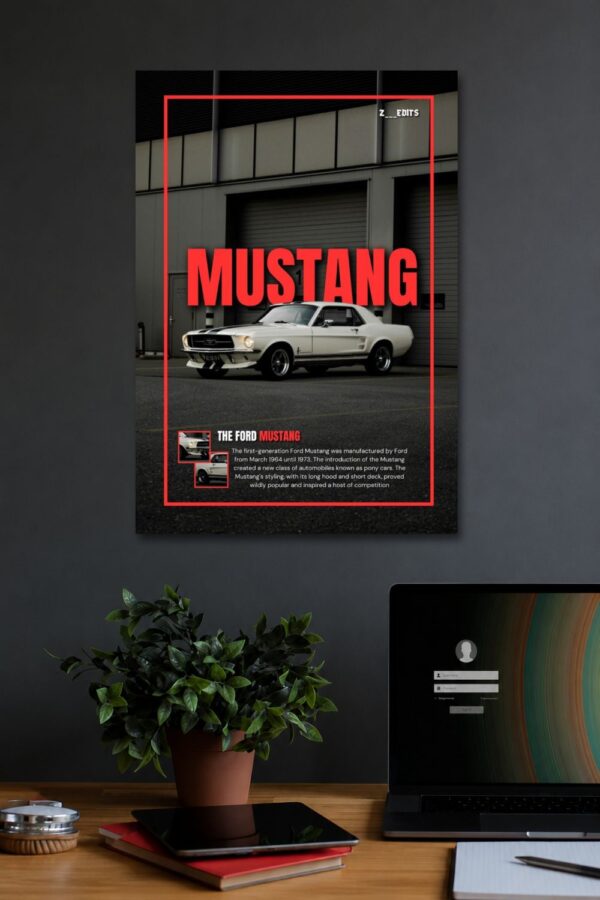 6 FORD MUSTANG WALL POSTER
