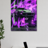 7 TOYOTA SUPRA MK4 NEON CAR WALL POSTER