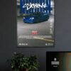 8 NISSAN SKYLINE R34 WALL POSTER