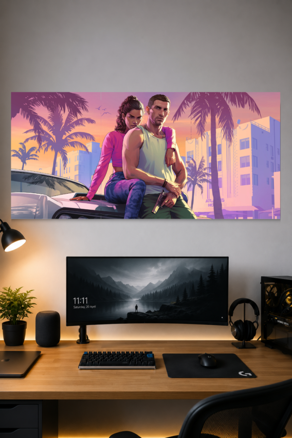 GTA 6 SPLIT WALL POSTER