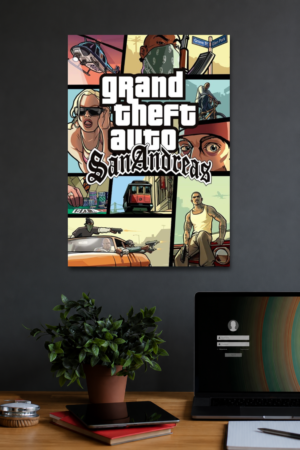 7 GTA SAN ANDREAS WALL POSTER